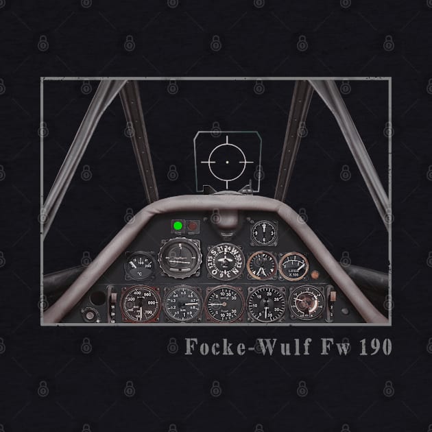 Cockpit Instruments FW-190 fighter aircraft WW2 by Jose Luiz Filho